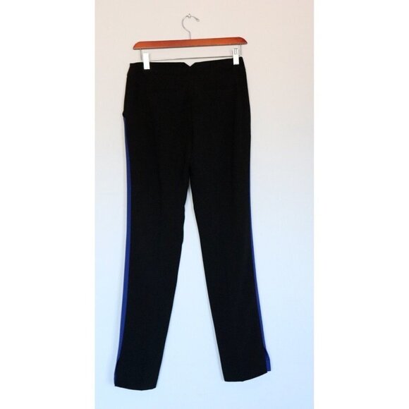 BCBGMAXAZRIA Women's Size XXS Orient Blue Black Monique Trouser Colorblock Pant - Picture 7 of 8